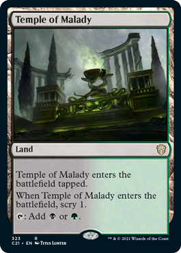 (323)《疾病の神殿/Temple of Malady》[C21] 土地R