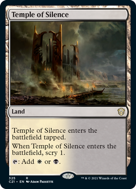(325)《静寂の神殿/Temple of Silence》[C21] 土地R