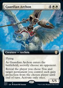 (344)■拡張アート■《守護の執政官/Guardian Archon》[C21-BF] 白R