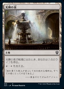 (310)《光輝の泉/Radiant Fountain》[C21] 土地C