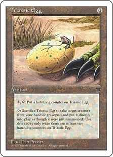 【黒枠】《三畳紀の卵/Triassic Egg》[CHR][BB] 茶R