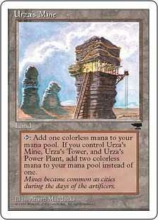 ■黒枠■《ウルザの鉱山/Urza's Mine》(D Tower)[CHRBB] 土地U