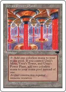 ■黒枠■《ウルザの魔力炉/Urza's Power Plant》(A Pillar)[CHRBB] 土地U