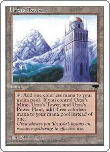 《ウルザの塔/Urza's Tower》(D Mountain)[CHR] 土地U