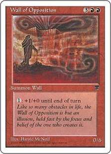 《対峙の壁/Wall of Opposition》[CHR] 赤U