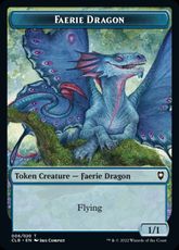 【Foil】(006)《フェアリー・ドラゴントークン/Faerie Dragon Token》[CLB] 青