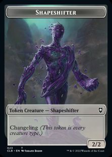 (023/027)《多相の戦士+コー・戦士トークン/Shapeshifter+Kor Warrior Token》[CLB] 無/白