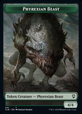 (041/044)《ファイレクシアン・ビースト+ワームトークン/Phyrexian Beast+Wurm Token》[CLB] 緑/緑