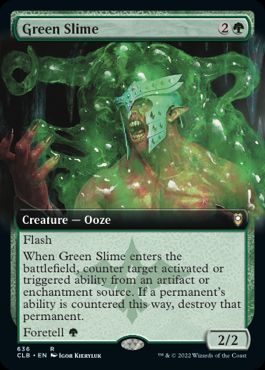 (636)■拡張アート■《グリーン・スライム/Green Slime》[CLB-BF] 緑R