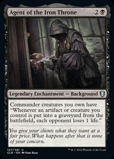 【Foil】(107)《鉄の玉座の工作員/Agent of the Iron Throne》[CLB] 黒U