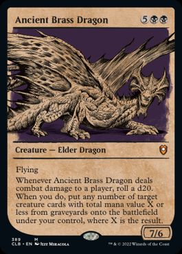 (389)■ショーケース■《エインシャント・ブラス・ドラゴン/Ancient Brass Dragon》[CLB-BF] 黒R