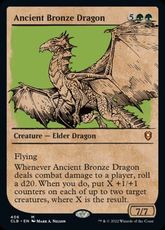 【Foil】(406)■ショーケース■《エインシャント・ブロンズ・ドラゴン/Ancient Bronze Dragon》[CLB-BF] 緑R