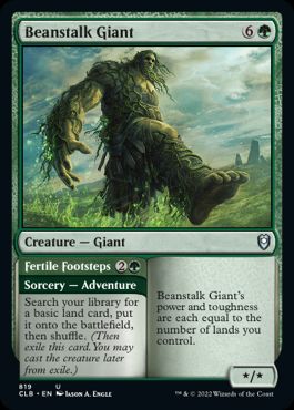 (819)《豆の木の巨人/Beanstalk Giant》[CLB] 緑U
