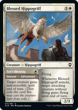 (011)《祝福のヒポグリフ/Blessed Hippogriff》[CLB] 白C