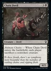 【Foil】(120)《チェイン・デヴィル/Chain Devil》[CLB] 黒C