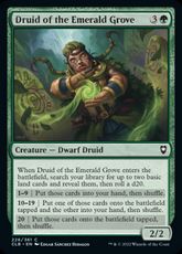 【Foil】(226)《エメラルド木立のドルイド/Druid of the Emerald Grove》[CLB] 緑C