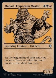 【Foil】(429)■ショーケース■《市場の元締め、マハディ/Mahadi, Emporium Master》[CLB-BF] 金U