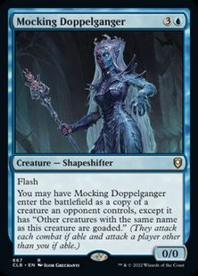 (667)《嘲笑するドッペルゲンガー/Mocking Doppelganger》[CLB] 青R