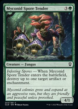(243)《マイコニドの胞子撒き/Myconid Spore Tender》[CLB] 緑C