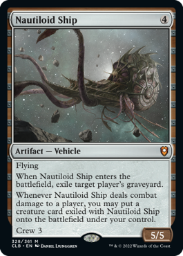 (328)《ノーチロイド船/Nautiloid Ship》[CLB] 茶R