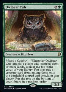 (246)《アウルベアの仔/Owlbear Cub》[CLB] 緑R
