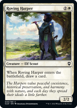 《さまようハーパー/Roving Harper》[CLB] 白C