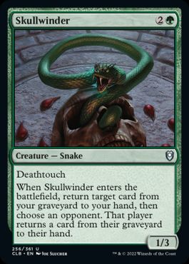 (256)《髑髏蛇/Skullwinder》[CLB] 緑U