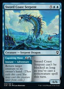 (099)《ソード・コーストの海蛇/Sword Coast Serpent》[CLB] 青C