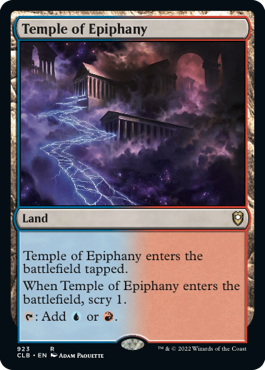 (923)《天啓の神殿/Temple of Epiphany》[CLB] 土地R