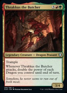 (295)《解体屋、スラッカス/Thrakkus the Butcher》[CLB] 金U