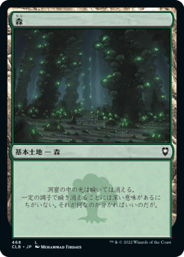 【Foil】(468)《森/Forest》[CLB] 土地