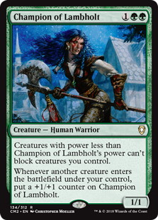 《ラムホルトの勇者/Champion of Lambholt》[CM2] 緑R