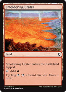 《薄煙の火口/Smoldering Crater》[CM2] 土地C