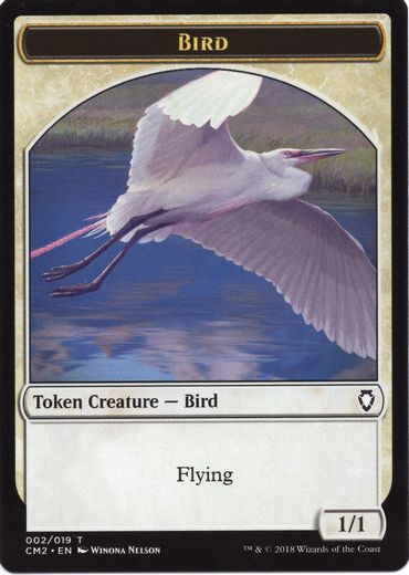 (002)《鳥トークン/Bird token》[CM2] 白