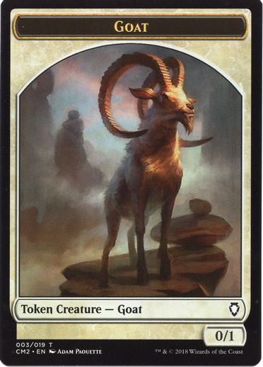 (003)《ヤギトークン/Goat Token》[CM2] 白