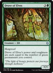 《エルフの集団/Drove of Elves》[CMA17] 緑U