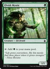 《エルフの神秘家/Elvish Mystic》[CMA17] 緑C