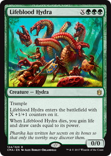 《生命線のハイドラ/Lifeblood Hydra》[CMA17] 緑R