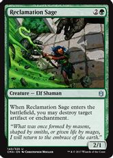 《再利用の賢者/Reclamation Sage》[CMA17] 緑U
