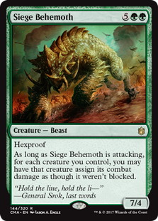 《包囲ビヒモス/Siege Behemoth》[CMA17] 緑R