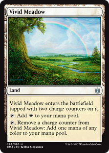 《鮮烈な草地/Vivid Meadow》[CMA17] 土地U