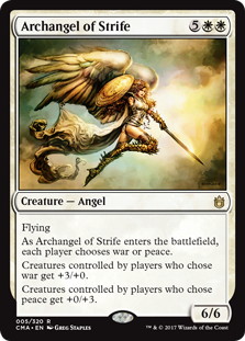 《敵対の大天使/Archangel of Strife》[CMA17] 白R