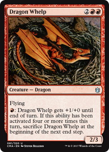 《チビ・ドラゴン/Dragon Whelp》[CMA17] 赤U