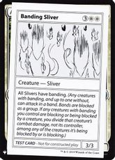 ■エンブレムあり■《Banding Sliver(Play Test Card)》[Mystery Booster Playtest Cards] 白R