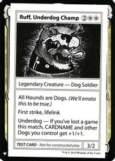 ■エンブレムあり■《Ruff, Underdog Champ(Play Test Card)》[Mystery Booster Playtest Cards] 白R