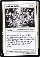 ■エンブレムあり■《Wizened Arbiter(Play Test Card)》[Mystery Booster Playtest Cards] 白R