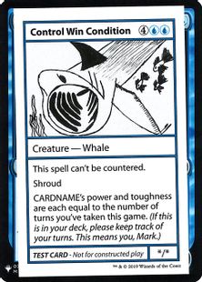 ■エンブレムあり■《Control Win Condition(Play Test Card)》[Mystery Booster Playtest Cards] 青R