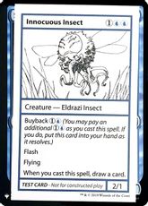 ■エンブレムあり■《Innocuous Insect(Play Test Card)》[Mystery Booster Playtest Cards] 青R