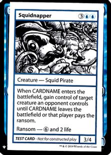 ■エンブレムあり■《Squidnapper(Play Test Card)》[Mystery Booster Playtest Cards] 青R