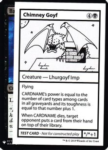 ■エンブレムあり■《Chimney Goyf(Play Test Card)》[Mystery Booster Playtest Cards] 黒R